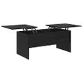vidaXL Konferenčný stolík Čierny dub 102 x 50,5 x 46,5 cm