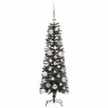 vidaXL Umelý vianočný stromček Zelená 120 cm PVC, plast a oceľ