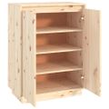 vidaXL Skrinka na topánky 60x35x80 cm masívna borovica