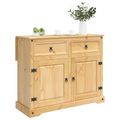 vidaXL Kuchynský ostrovný set 2 ks Medový vosk 112 x 70 x 91,5 cm