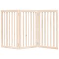vidaXL Skladacia brána pre psa, 3 panely, 150 cm, topoľové drevo