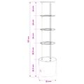 vidaXL Pestovateľ paradajok Čierna Ø 32 x 127 cm PP