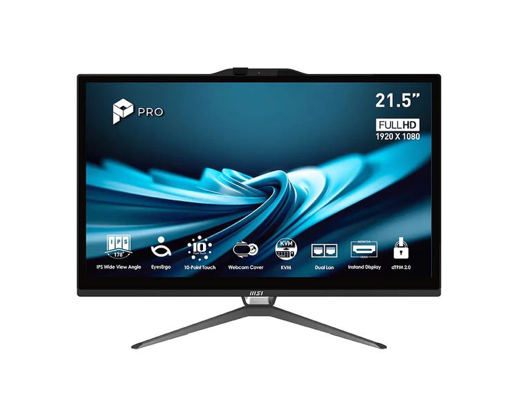 MSI PRO/AP222T 14MA-668EU/21,5''/FHD/T/G7400/8GB/128GB/Intel int/W11P/Čierna/3R