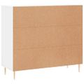 vidaXL Komoda biela 90x34x80 cm kompozitné drevo