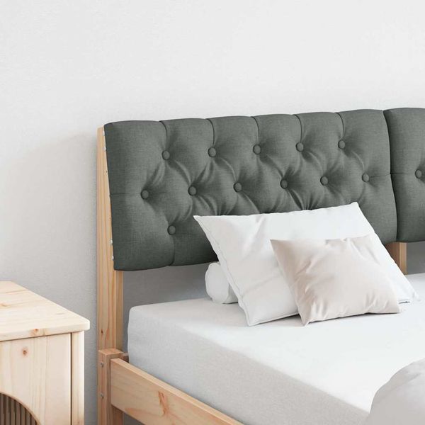 vidaXL Čalúnené čelo postele Tmavo šedá 150 cm