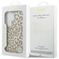 Puzdro Guess IML Leopard Print Triangle MagSafe pre Samsung Galaxy S26 Ultra hnedé