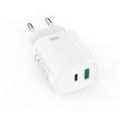 Nabíjačka do siete XO CE29 PD 20W 1x USB-C 1x USB biela