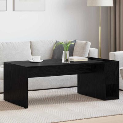 vidaXL Konferenčný stolík Čierny dub 101,5 x 50 x 37 cm
