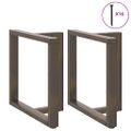 vidaXL Nohy k jedálenskému stolu v tvare T, 2 ks, čierne, 80x35x(72-73) cm, oceľ
