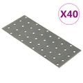 vidaXL Dierované plechy 40 ks 2 mm 200x80 mm pozinkovaná oceľ