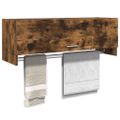 vidaXL Šatník dymový dub 100x32,5x35 cm spracované drevo