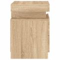 vidaXL Nočný stolík s LED svetlami dub sonoma 35x39x55 cm