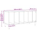 vidaXL Skrinka na platne dub artisan 100x38x48 cm kompozitné drevo
