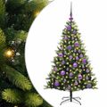 vidaXL Umelý vianočný stromček s kĺbmi 150 LED Zelená 120 cm PVC a PE