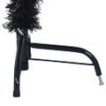 vidaXL Umelý vianočný polovičný stromček so stojanom, čierny 120cm PVC