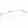 vidaXL Stolová doska 60x30x3,8 cm obdĺžniková masívna mangová farba