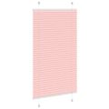 vidaXL Plisovaná roleta ružová 75x100 cm šírka látky 74,4 cm polyester