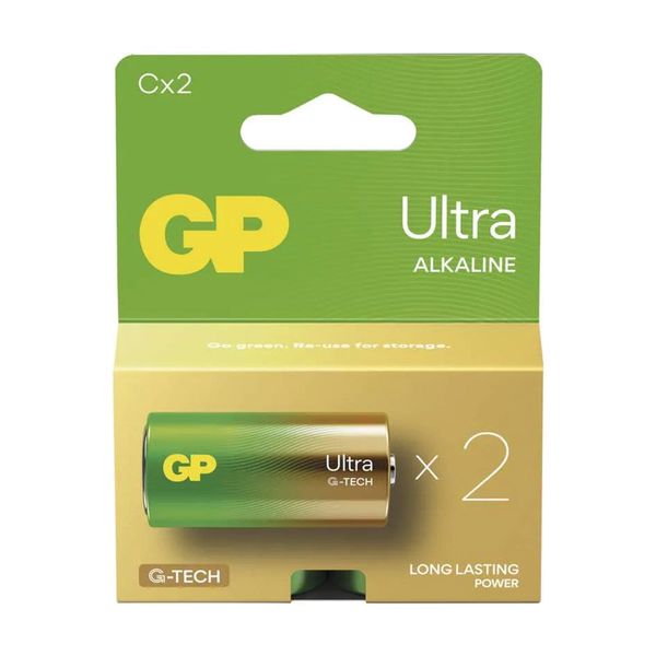 Batéria C (R14) alkalická GP Ultra 2ks