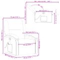 vidaXL Masážne kreslo s polohovacím mechanizmom, tmavosivá látka