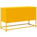vidaXL TV skrinka horčicovožltá 100,5x39x60,5 cm oceľ
