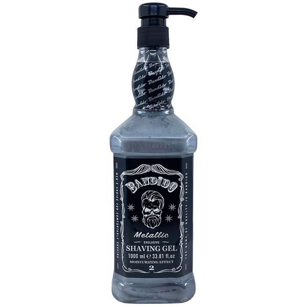 Metalický gél na holenie BANDIDO Exclusive shaving gel Metallic 1000 ml