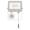 LED reflektor GLARO s pohybovým čidlom, 20 W, biely, IP54, 2000 lm, neutrálna biela