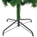 vidaXL Osvetlený umelý vianočný stromček+gule 210 cm, 910 vetvičiek