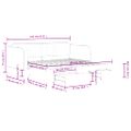 vidaXL Rozkladacia denná posteľ so zásuvkami žltá 100x200 cm zamat