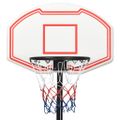 vidaXL Basketbalový stojan biely 237-307 cm polyetén