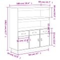 vidaXL Vysoká skrinka medovohnedá 100x40x108,5 cm masívna borovica