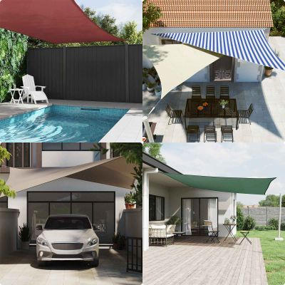 vidaXL Slnečná plachta 3 x 3 x 4,24 m 100% polyester Oxford
