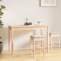 vidaXL Jedálenský stolík 110x55x75 cm borovicový masív