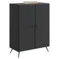 vidaXL Servírovacia skriňa Čierna 66 x 34,5 x 90 cm Kompozitné drevo