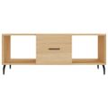 vidaXL Konferenčný stolík dub sonoma 102x50x40 cm kompozitné drevo