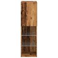 vidaXL TV skrinky s LED svetlami 2 ks staré drevo 30,5x30x102 cm