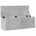 vidaXL Úložný box betónovo-sivý 102x35x35 cm kompozitné drevo