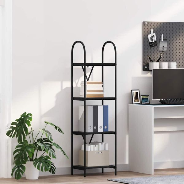 vidaXL Regál na knihy Čierny dub 40 x 30 x 146 cm Kompozitné drevo