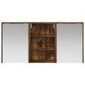 vidaXL Set kabinetov do kúpeľne 3 ks 126 x 16 x 62.5 cm