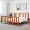 vidaXL Rám postele 2 pcs Včelí hnedý 205,5 x 185,5 x 100 cm