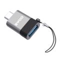 BWOO Adaptér USB - USB-C Sivý OTG BZ-35