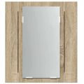 vidaXL LED kúpeľňová zrkadlová skrinka dub sonoma 40x12x45 cm akryl