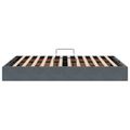 vidaXL Otomanový posteľný rám s úložiskom Tmavosivá 140 x 200 cm Zamat