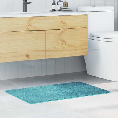 vidaXL Protišmyková kúpeľňová podložka Tyrkysová 60 x 90 cm PP