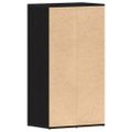 vidaXL Regál na topánky čierny dub 54x34x100,5 cm spracované drevo