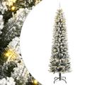 vidaXL Umelý vianočný stromček 300 LED a snehové vločky 240 cm