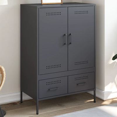 vidaXL Vysoká skrinka antracit 68x39x101,5cm oceľ
