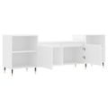 vidaXL TV skrinka biela 160x35x55 cm spracované drevo
