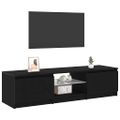 vidaXL TV skrinka 140 x 38,5 x 36 cm Čierny dub Kompozitné drevo