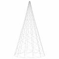 vidaXL Vianočný stromček na stožiari teplé biele svetlo 3000 LED 800cm