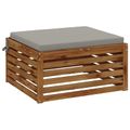 vidaXL 1-dielny sedací vankúš SOEST 100% polyester Sivá 80 x 80 x 5 cm